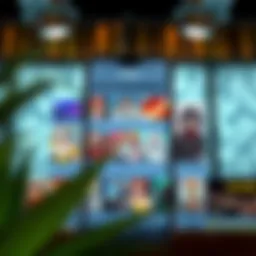 User interface of Angel APK showcasing anime categories