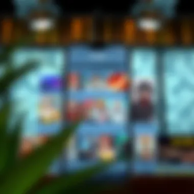 User Interface of Angel APK User interface of Angel APK showcasing anime categories