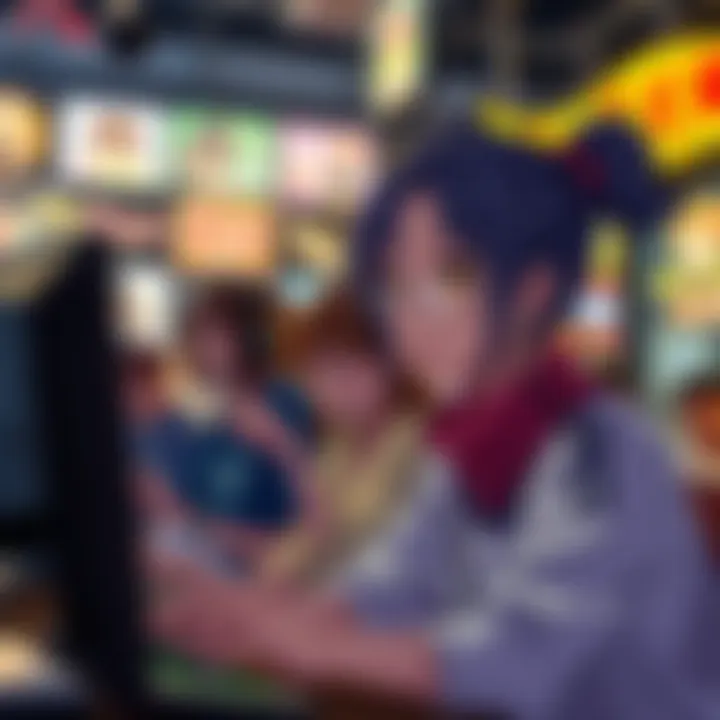 Anime Culture and Gaming Evolution Illustration showcasing the evolution of anime culture through gaming