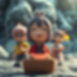 A vibrant scene showcasing the essence of 'Bocchi the Rock' anime