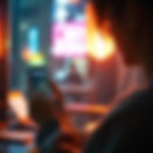 User engaging with NEET app interface