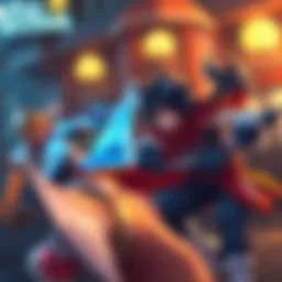 A captivating screenshot of Blue Archive gameplay featuring vibrant characters in action.