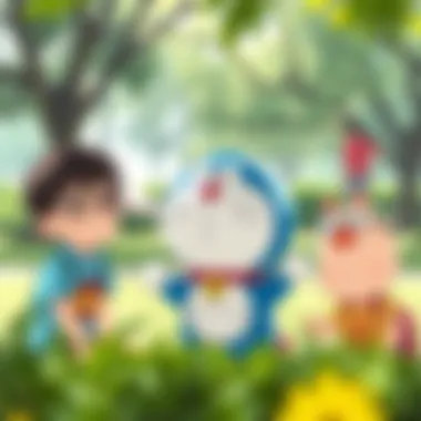 Nobita and Friends in Their Element Nobita and his friends enjoying a day at the park