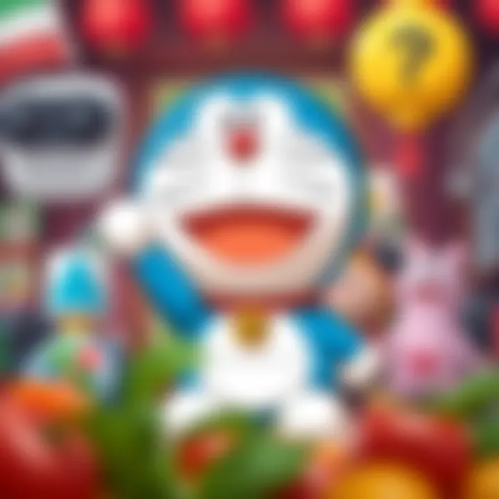 User Interface of Doraemon APK An illustration highlighting the user interface of the Doraemon APK, emphasizing its features and functionality.