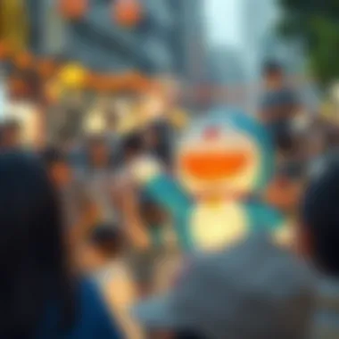 Celebrating Doraemon in Anime Communities Anime community gathering celebrating Doraemon