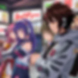 Vibrant anime characters showcasing various genres