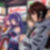Diverse Anime Genres Vibrant anime characters showcasing various genres