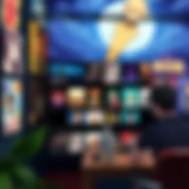 Interface of Anime Heaven APK showcasing various anime titles