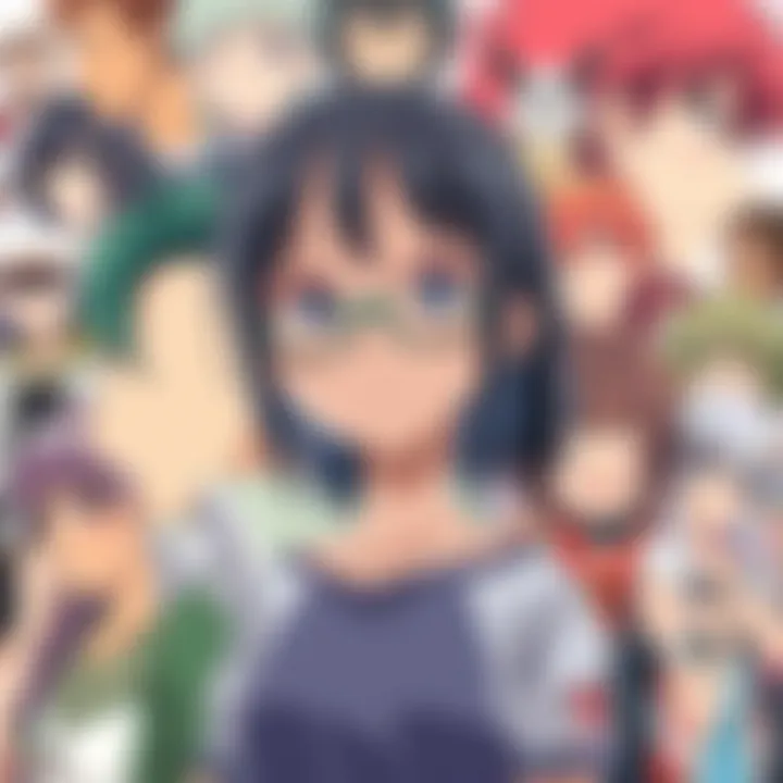 A vibrant collage of popular anime characters showcasing diversity and creativity.