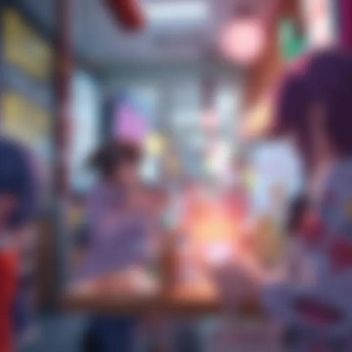 A visual representation of Twitter interactions related to anime