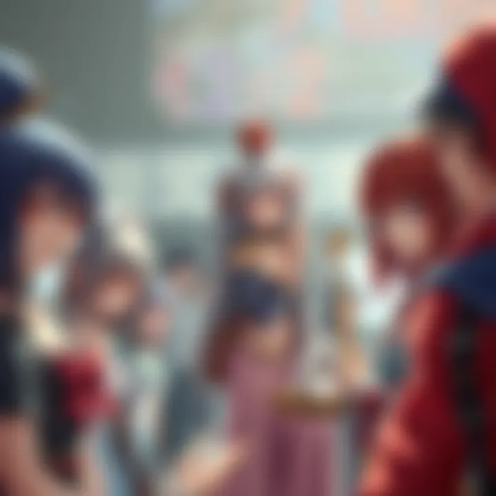 Diverse Character Designs in Harem Games A conceptual image showcasing diverse character designs typical in harem games.