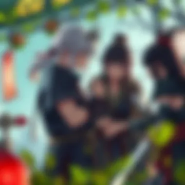 Character Interaction in Jikage Rising An engaging character interaction within the game