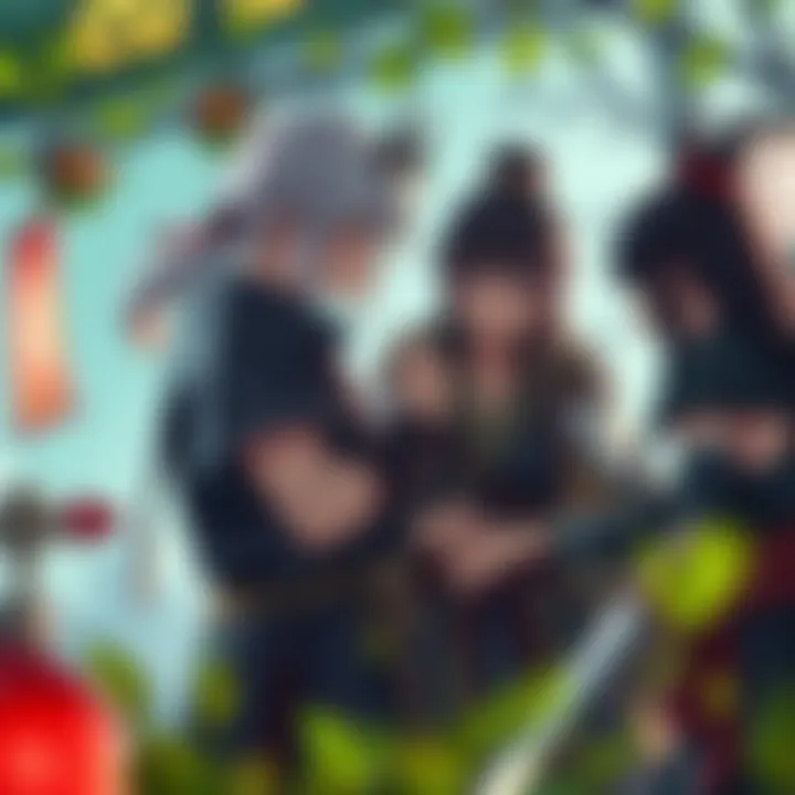 Character Interaction in Jikage Rising An engaging character interaction within the game