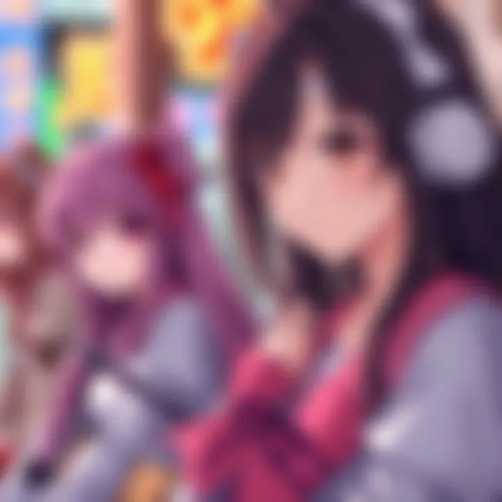 Anime Characters in My Pocket Girl APK Mod Detailed view of anime characters from My Pocket Girl APK