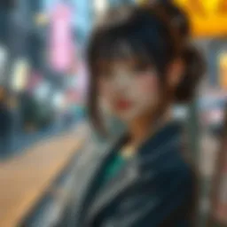 Shizuka Minamoto in her signature outfit