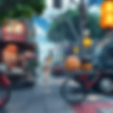 Unique Art Style of Summer Time Saga A vibrant scene from Summer Time Saga showcasing its unique art style