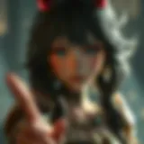 Lolio: The Essence of Taimanin RPG Character design of Lolio showcasing unique traits