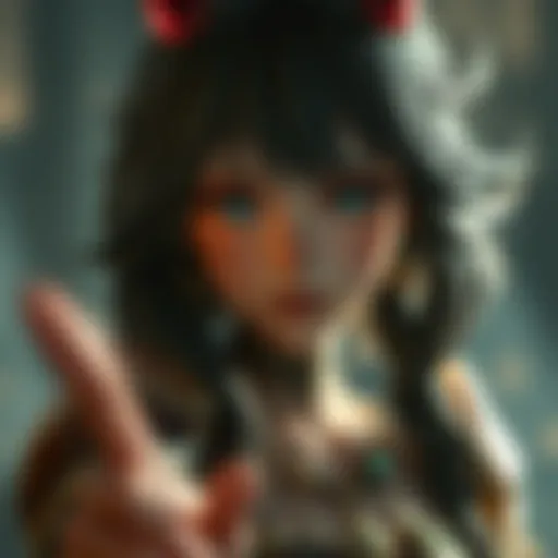 Lolio: The Essence of Taimanin RPG Character design of Lolio showcasing unique traits