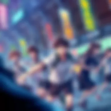 A dynamic scene showcasing players engaged in After School Tag