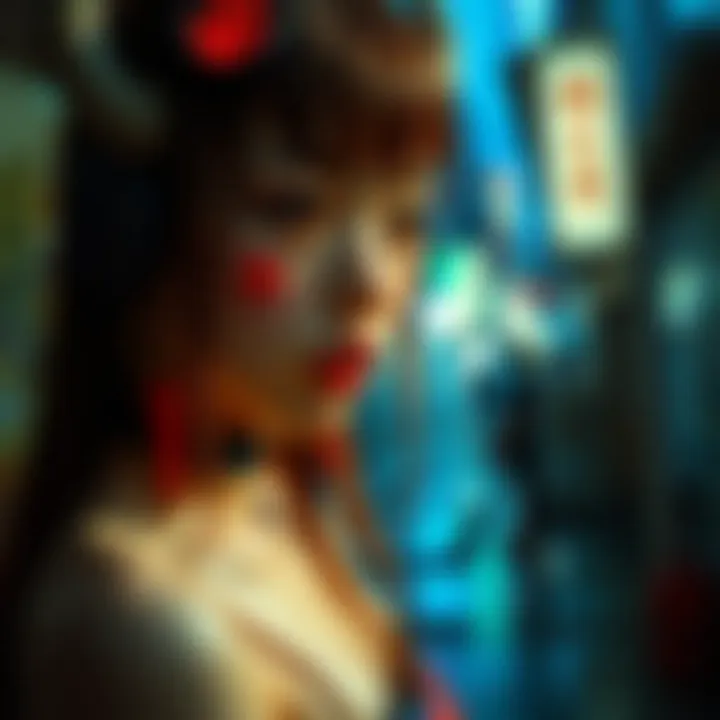 An artistic portrayal of a monster girl reflecting contemporary cultural themes.