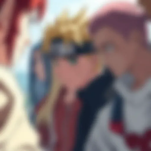 Visual representation of Naruto's harem dynamics