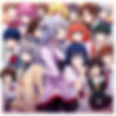 Diverse Interpretations of Imouto Characters A vibrant collage showcasing various interpretations of imouto characters across different anime series.