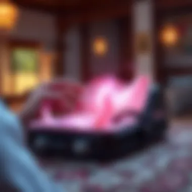 User Experience in Magic-Themed Anime Applications An engaging user interface of an anime app highlighting magical storytelling