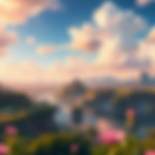 Vibrant Landscape in Treasures of Nadia A captivating landscape from Treasures of Nadia showcasing its vibrant art style