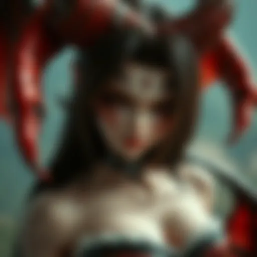 Intricate Character Design of the Succubus A detailed view of the Succubus character design showcasing intricate features and aesthetics.