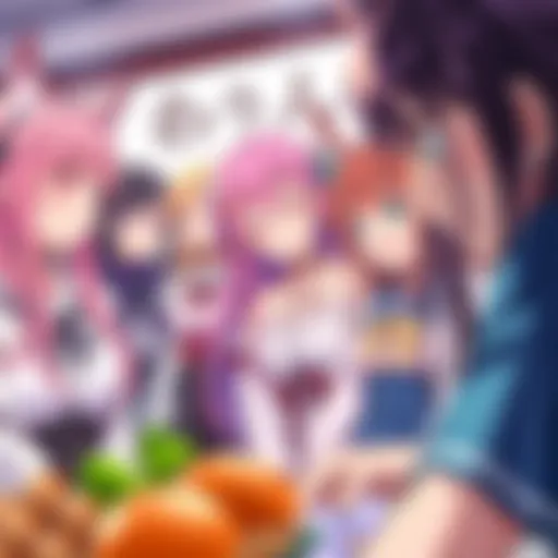 A vibrant illustration of various waifu app characters showcasing diversity in design