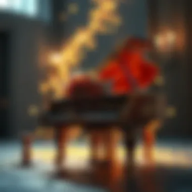 The Soul of Music An intricate depiction of a piano, symbolizing the central role of music in the narrative.