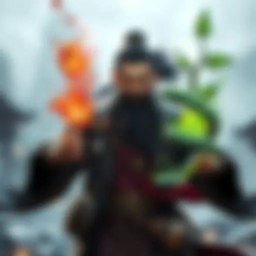 Elemental mastery in a fantasy realm