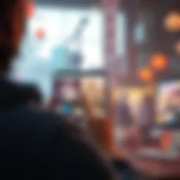 Dynamic interface of popular anime apps showcasing diverse features