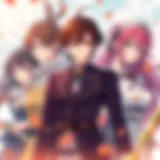 Dynamic Archetypes in Harem Narratives A collage of iconic harem characters showcasing their unique traits and dynamics