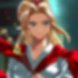 Tsunade in her iconic attire, showcasing her strength and determination