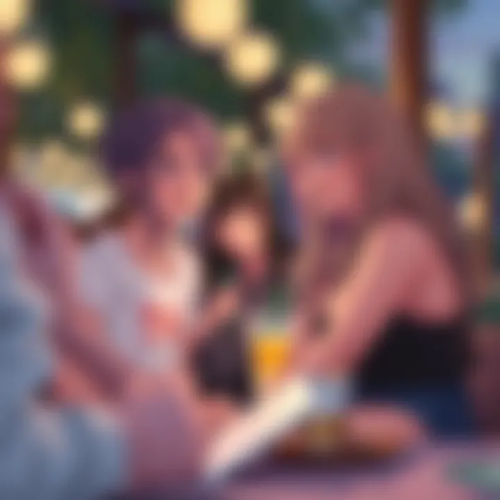 Community Engagement in Mod Summertime Saga Illustration showcasing the community engagement aspect