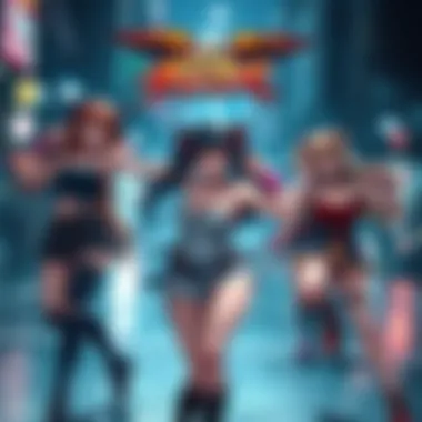 Dynamic Gameplay Overview Dynamic gameplay from Girls Fighter DP APK