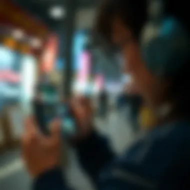 User Experience with NTRman User reviewing NTRman app on a mobile device