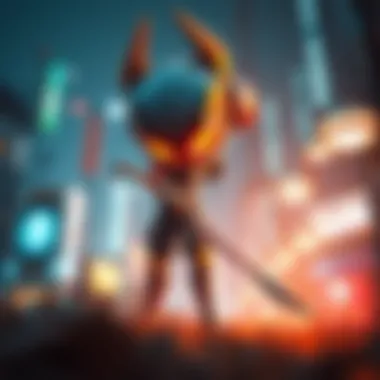 Unique Art Style in Ntrman Game A captivating scene from the Ntrman game showcasing its unique art style