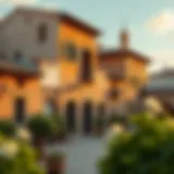 Traditional Spanish Architecture A serene landscape highlighting traditional Spanish architecture