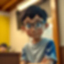 Nobita's emotional growth through the series