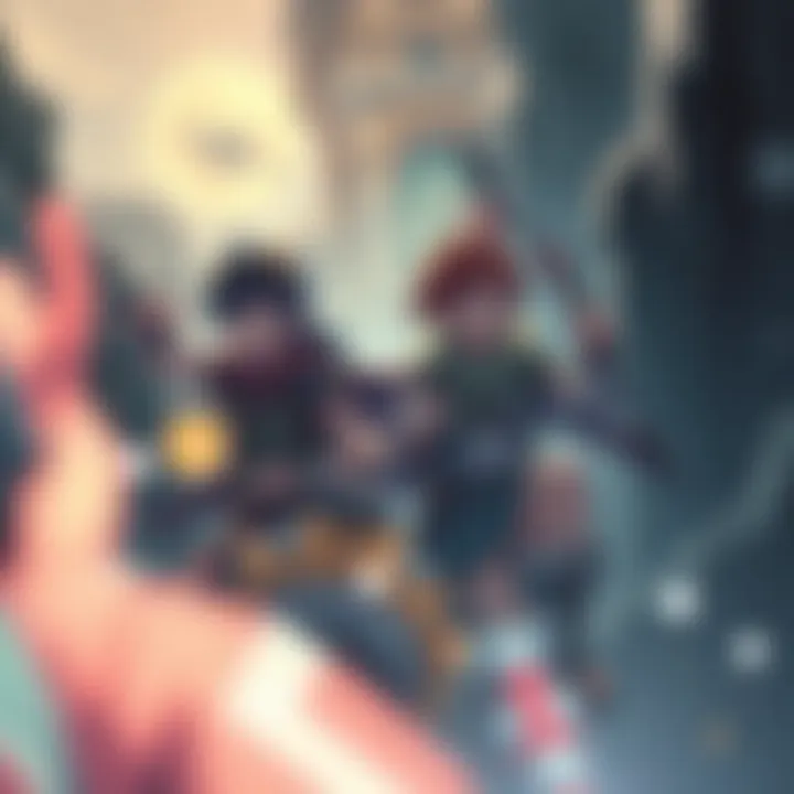 An engaging screenshot showcasing characters embarking on an adventure in the game.